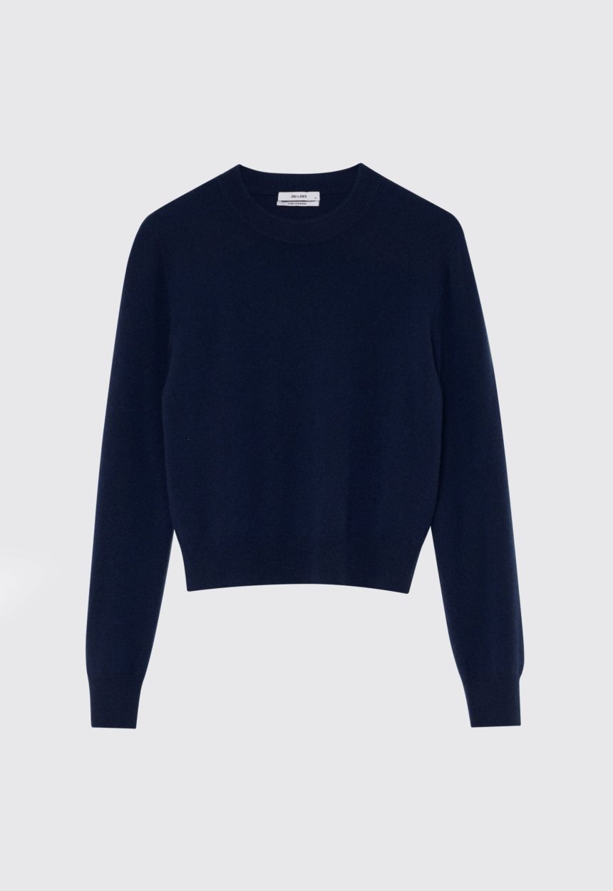 Jac + Jack Peter Cashmere Sweater - Darkest Navy